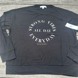 SPIRITUAL GANGSTER STRONG VIBES ALL DAY TOP SIZE LARGE NWT